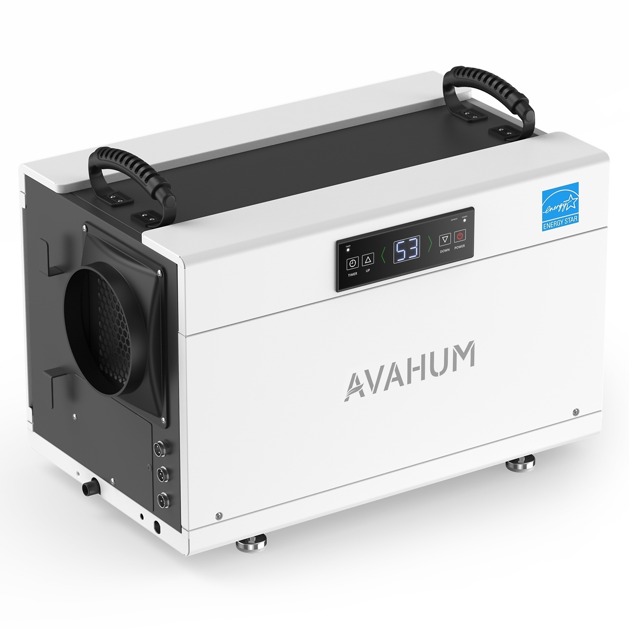 EdenDirect Commercial Dehumidifier — 155 Pint, 6,000 Sq. Ft., Bucketless, White, Drain Hose, Model# DY145